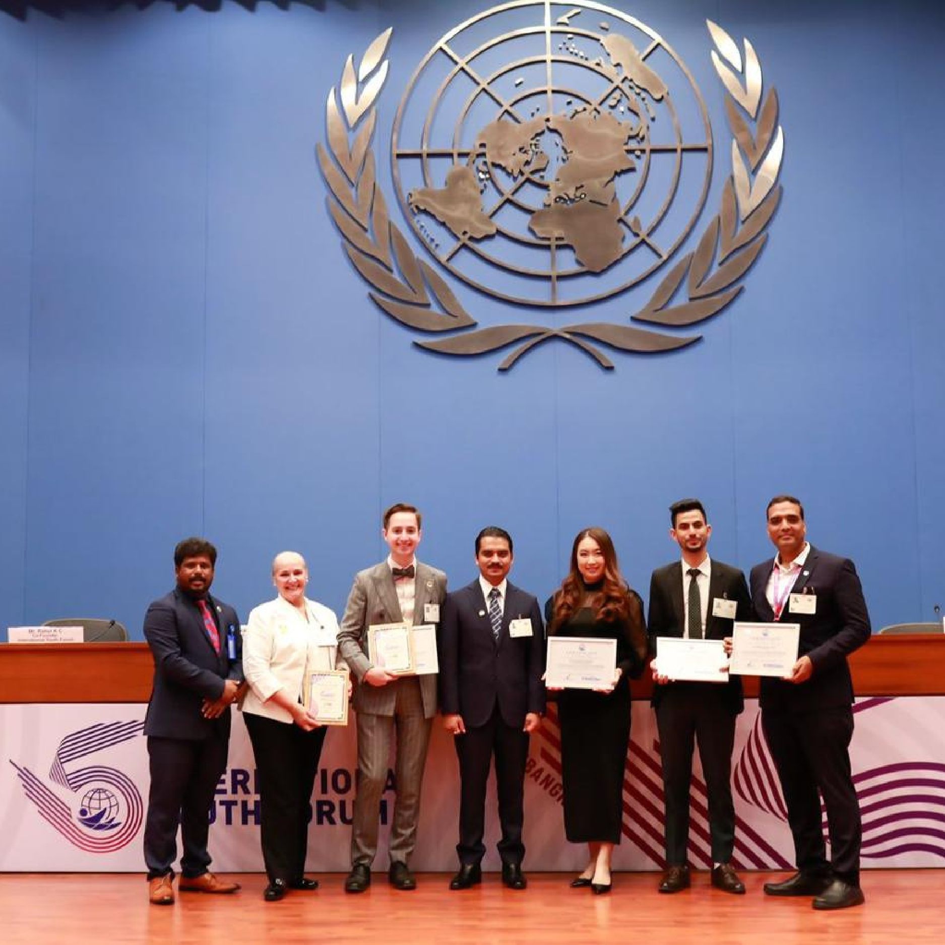 Dhirubhai Ambani University - School of Law Faculty Represents India at the 5th International Youth Forum, United Nations Conference Center, Thailand.jpg
