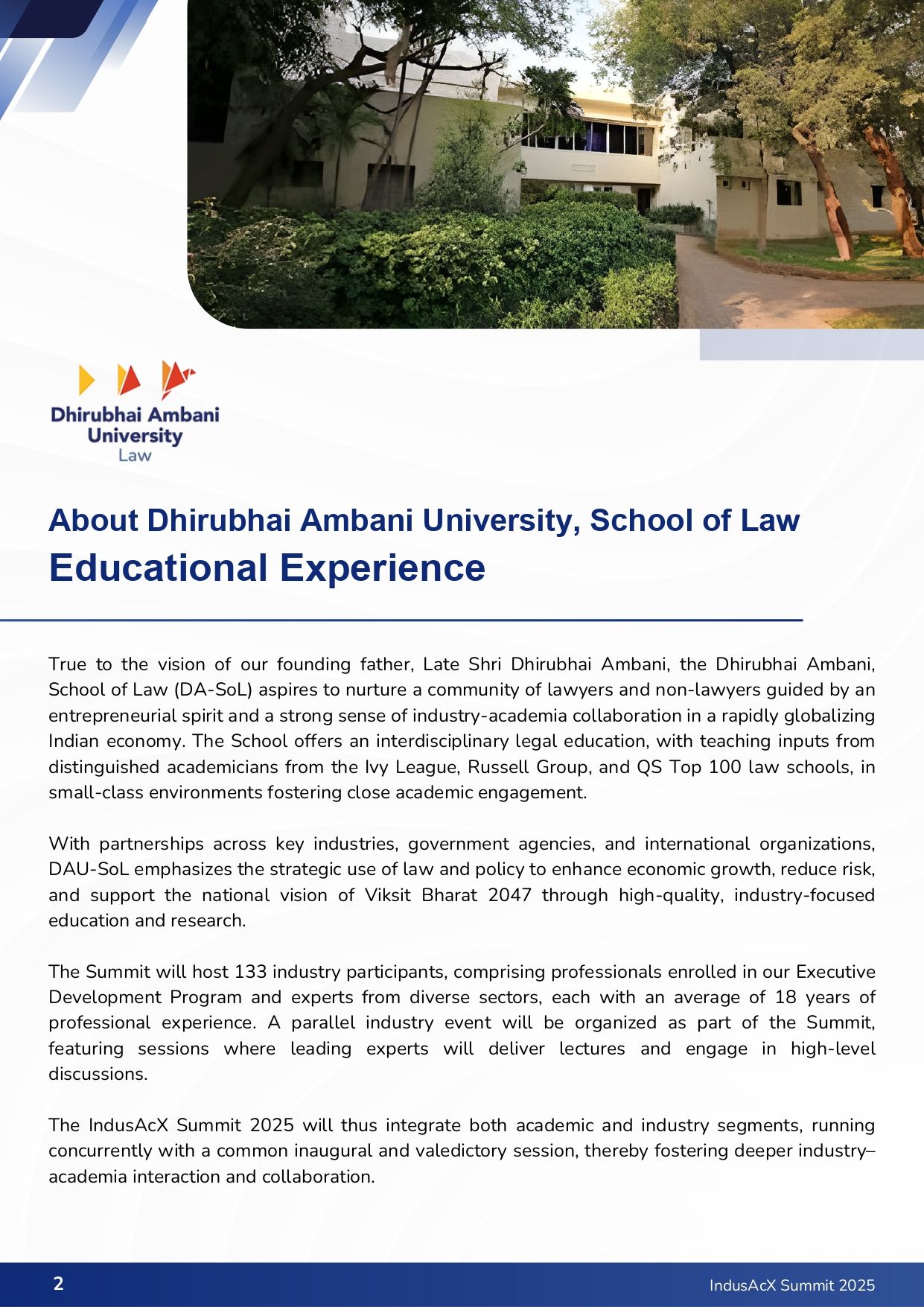 Dhirubhai Ambani University – School of Law Hosts IndusAcX Summit 2025 as Part of the University’s Silver Jubilee Celebrations_page-0002.jpg