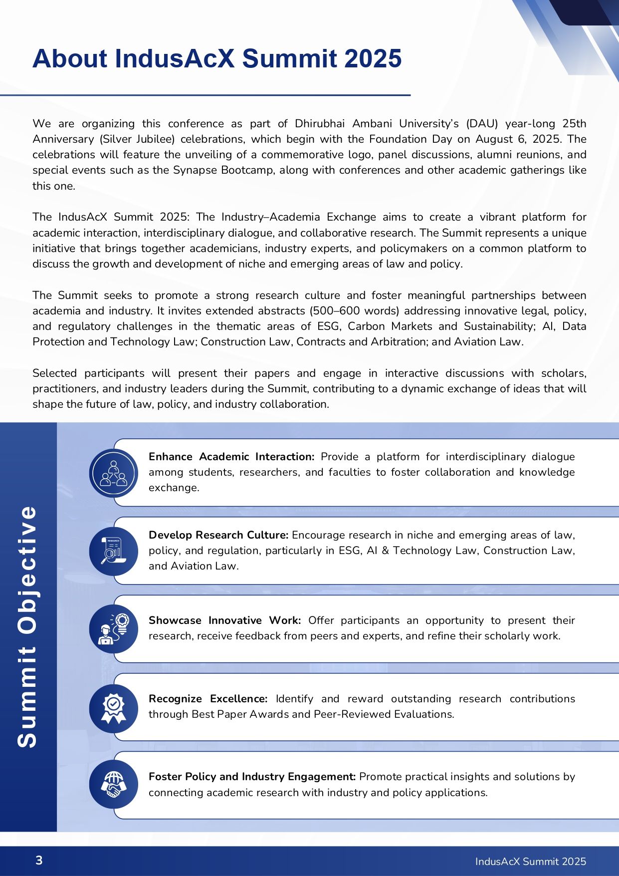 Dhirubhai Ambani University – School of Law Hosts IndusAcX Summit 2025 as Part of the University’s Silver Jubilee Celebrations_page-0003.jpg